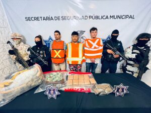 detenidos, armas y droga