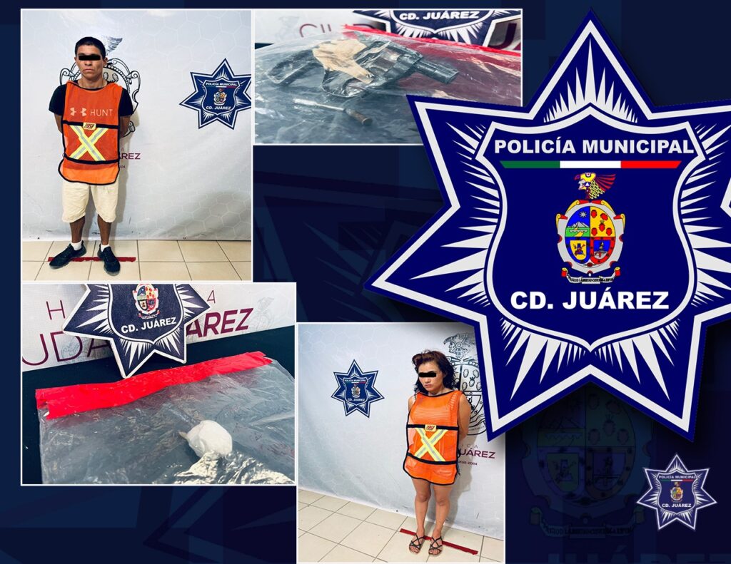 detenidos con arma y droga