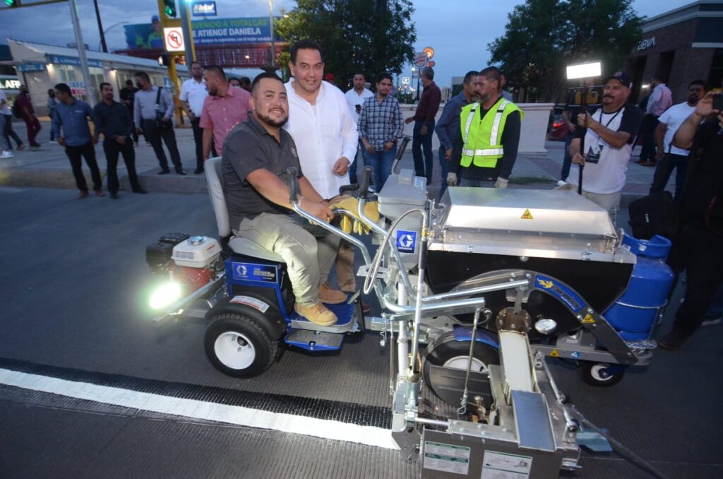 pintan lineas de carriles