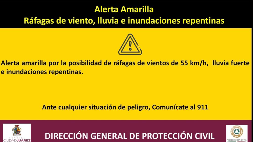 alerta por lluvias
