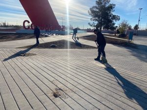Limpieza de sedes navideñas