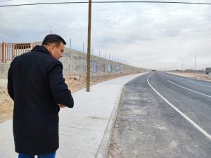 supervisa alcalde pavimentacion