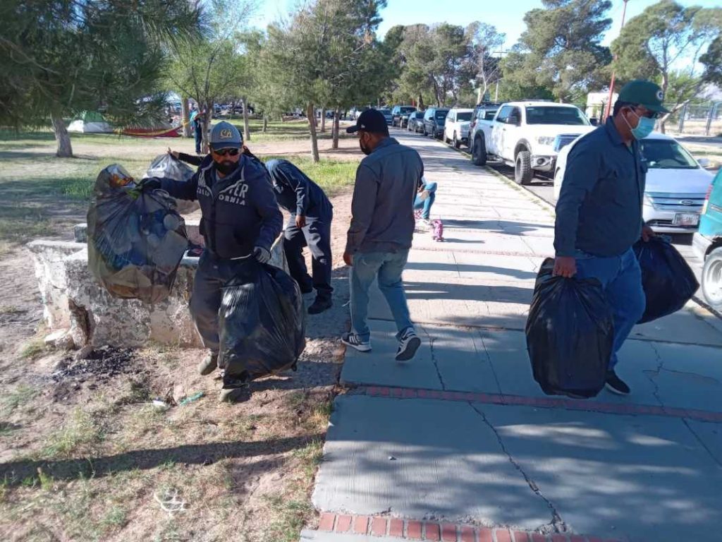 recolectan basura en chami