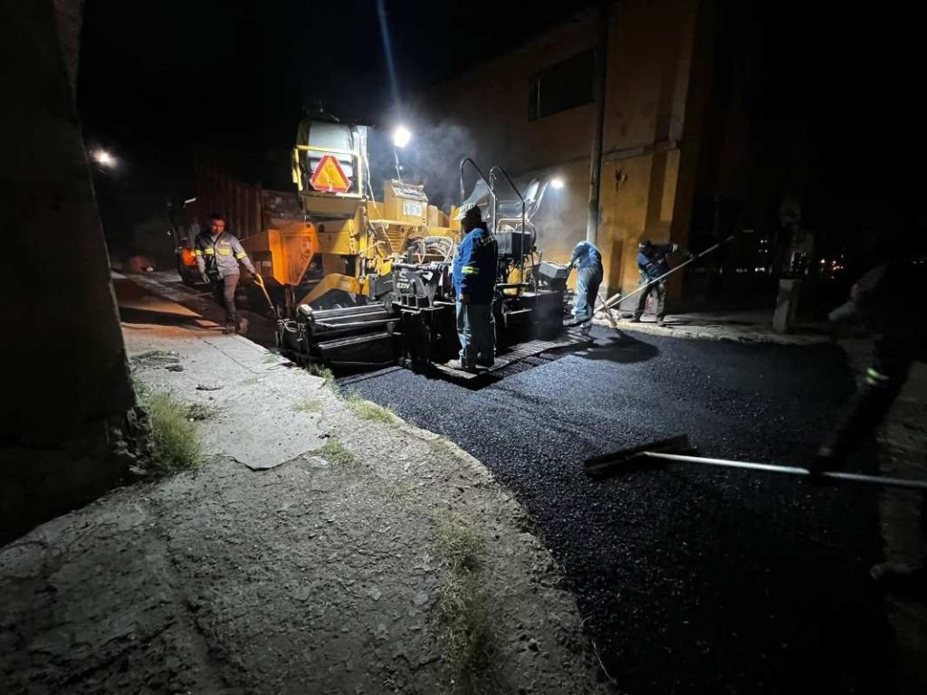 repavimentacion nocturna