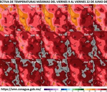 Alerta Protección Civil Estatal por altas temperaturas la próxima semana