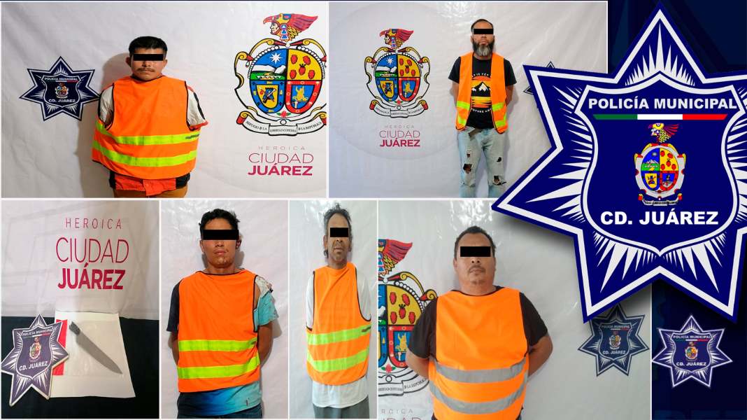 Policías Municipales arrestan a cinco personas por el delito de ...