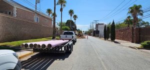 instalan linea morada