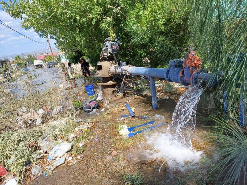 bombaa dañada y reparada