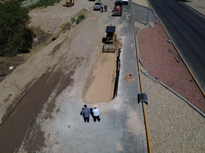 otro tramo dañado