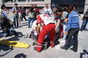 herido simulacro