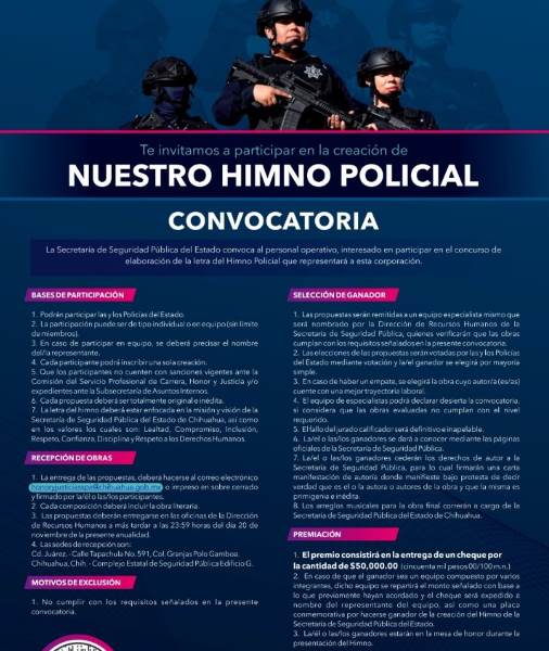 convocatoria himno policial