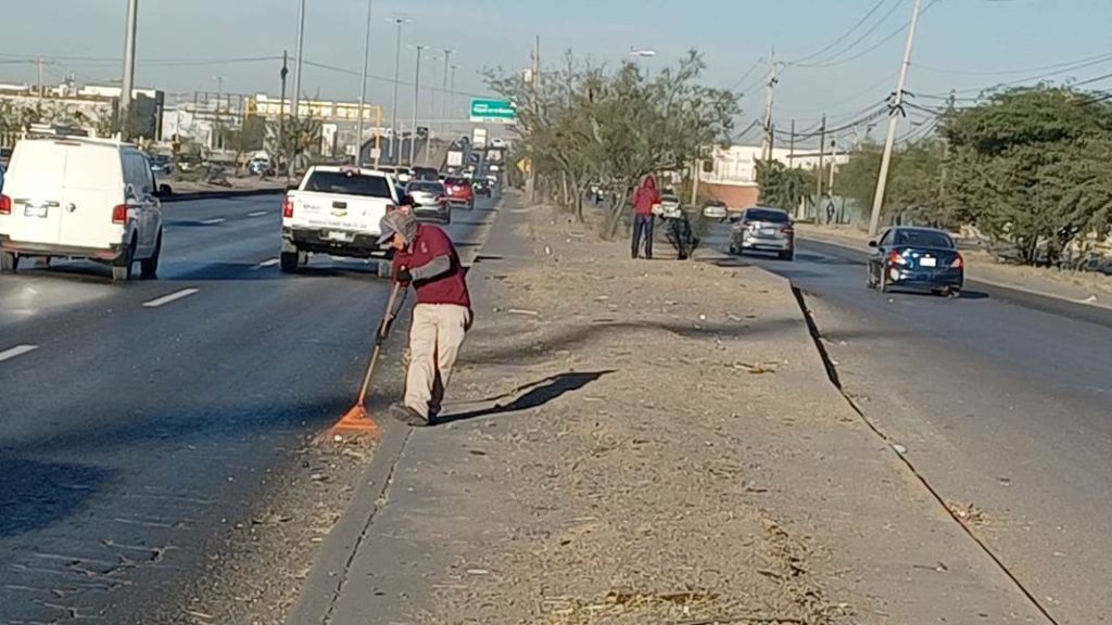 limpian entrada juarez