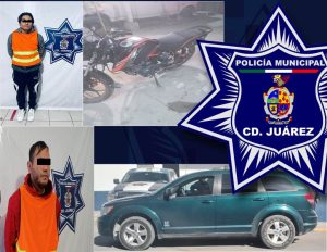 detenidos con vehic robado