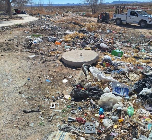 basura extraida drenaje