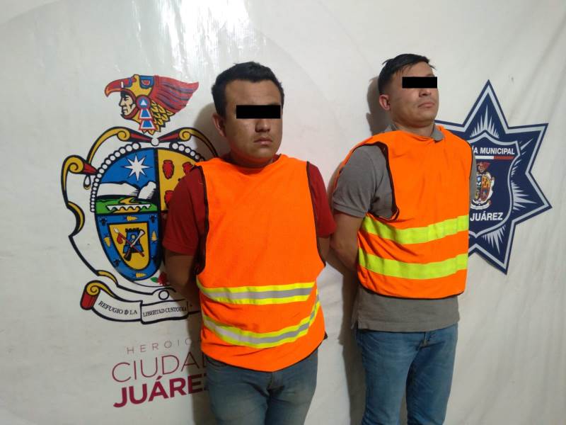 detenidos con cristal