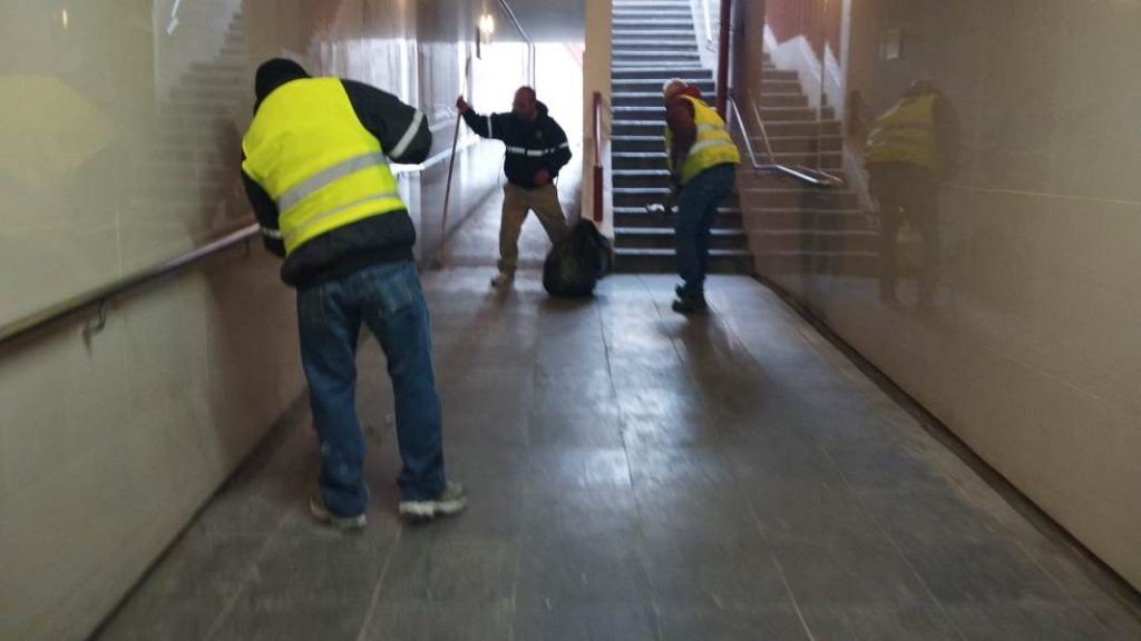limpieza del tunel