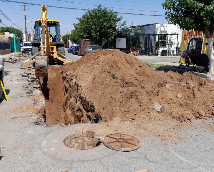 cambio drenaje en la hidalgo