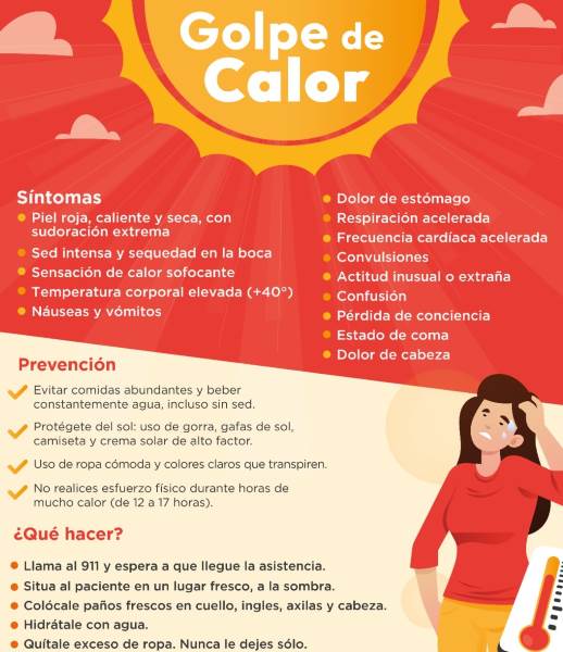 alertan golpe calor