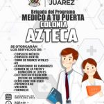 Acercarán servicios médicos a vecinos en la colonia Azteca