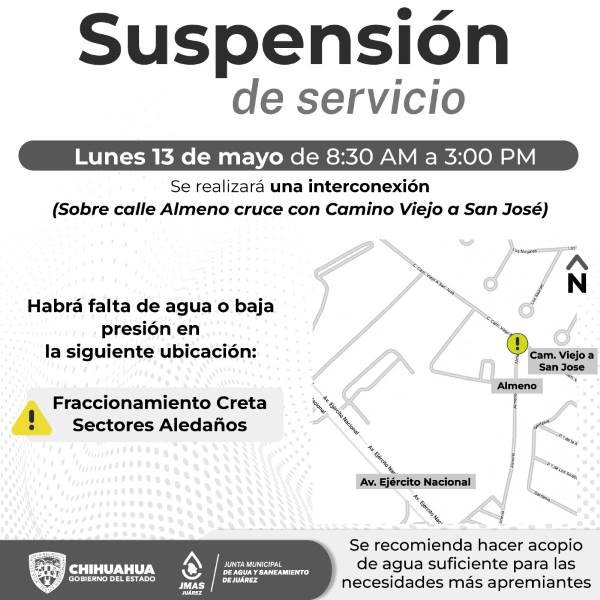 zona suspencion agua