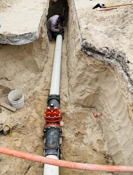 conexion de boidega al agua