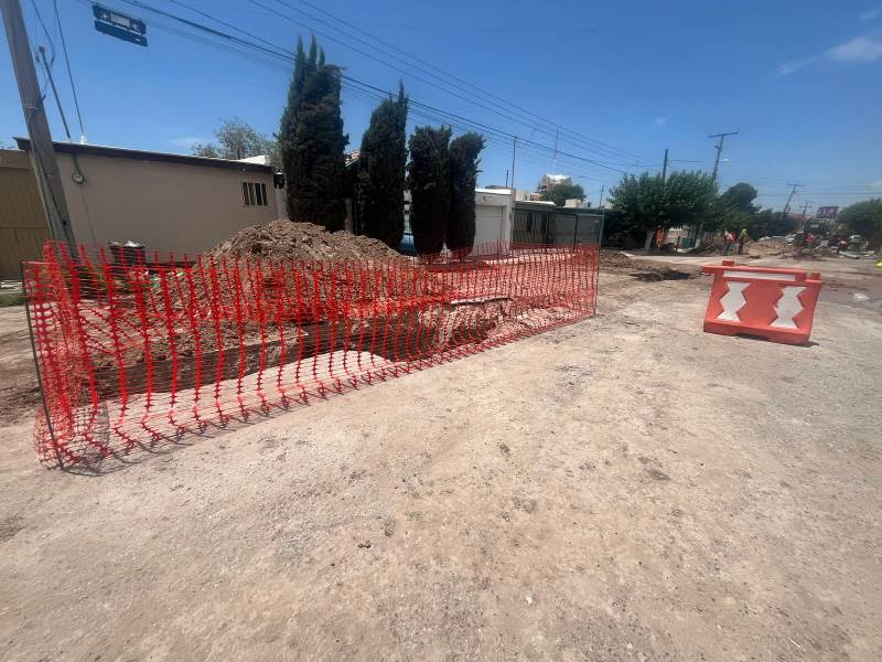 sustituyen drenaje en los parques
