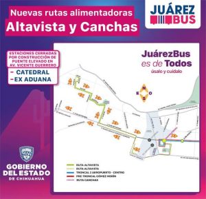 cambian recorrido juarez bus