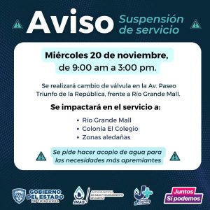 mas suspenciones agua