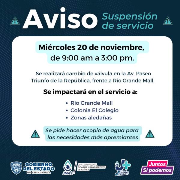 mas suspenciones agua