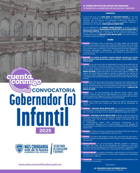 convocatoria gober infantil