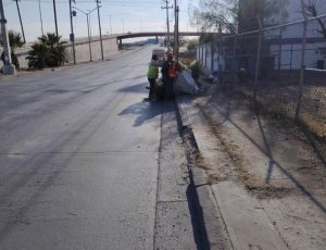 limpian paseo de la victoria