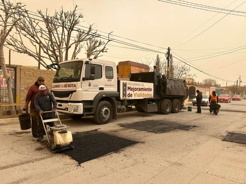 bacheo en los kilometros