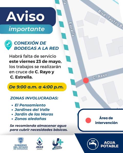 suspencion por conexion agua