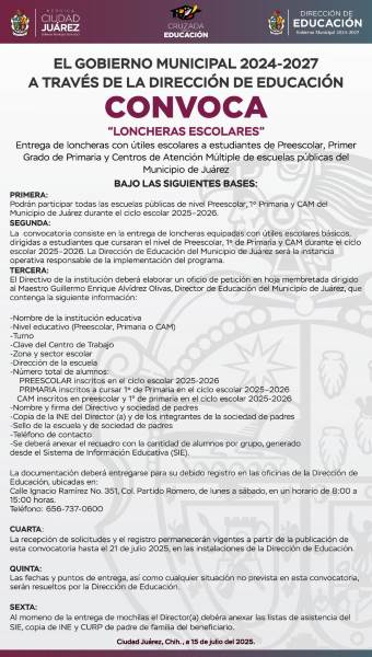 plazo registro loncheras