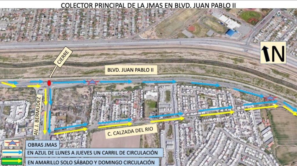 advertencia obras vialidad
