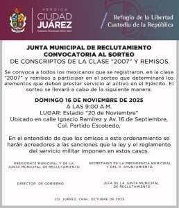 convocatoria sorteo conscriptos