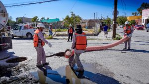 limpian drenaje centro
