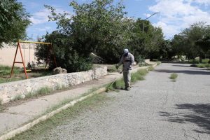 limpian parque lineal