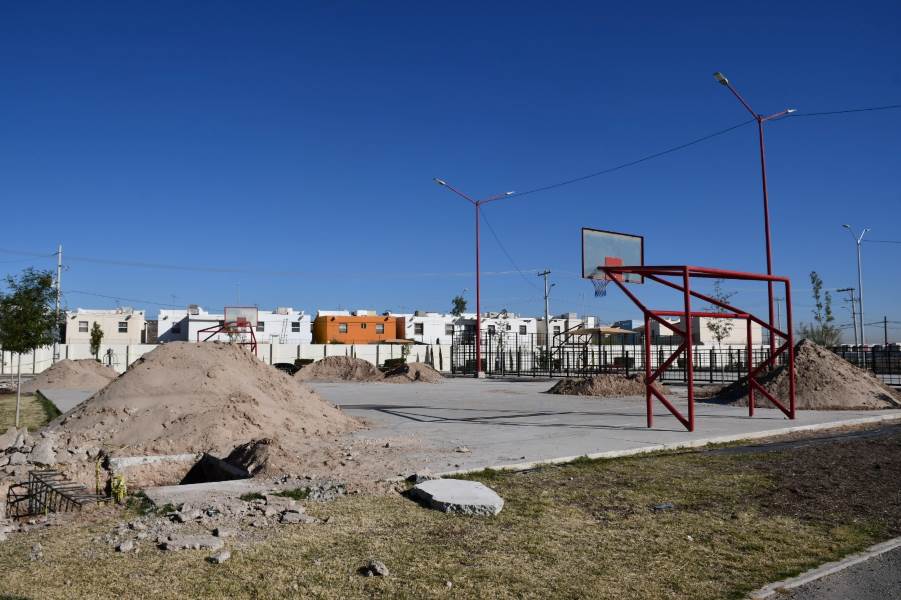 remodelacion y sistema de riego parque