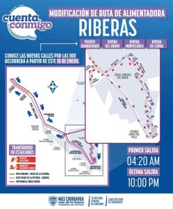 amplian ruta riberas