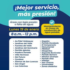 mejoras y suspencion agua