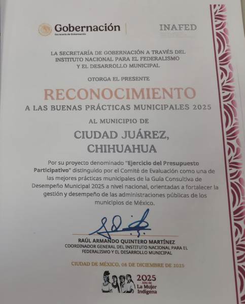 reconocimiento nal a jaurez participativo