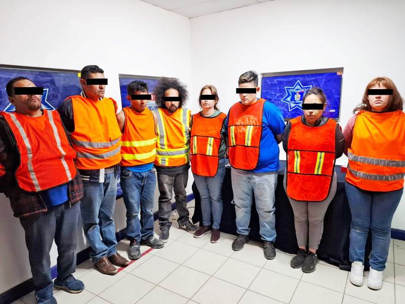 9 detenidos x secuuestro