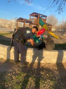 auxilian polis a lesionado