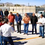 Entrega alcalde pavimentación en calle Nayarit con esquema 75-25 de SUMA