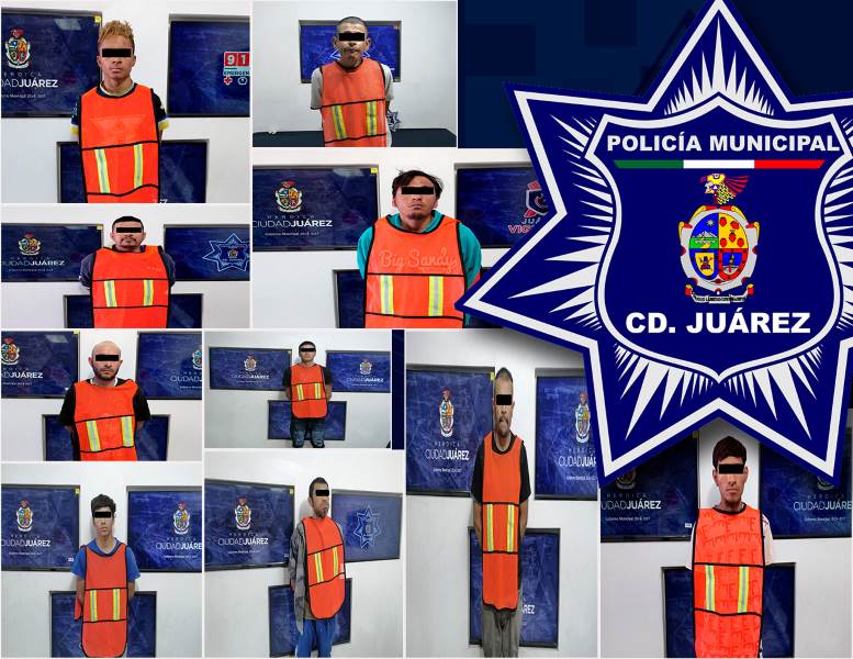 10 profugos detenidos