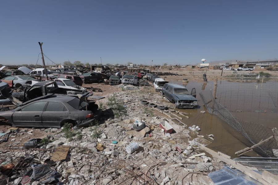 rescatan dique invadido