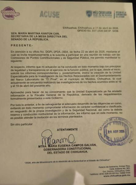 Maru-carta al senado