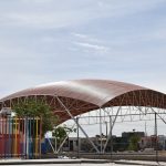 Construyen domos en dos jardines de niños del suroriente