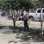 Realizan mantenimiento en parque de la colonia Fundidora